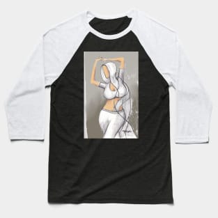 White Sari Baseball T-Shirt